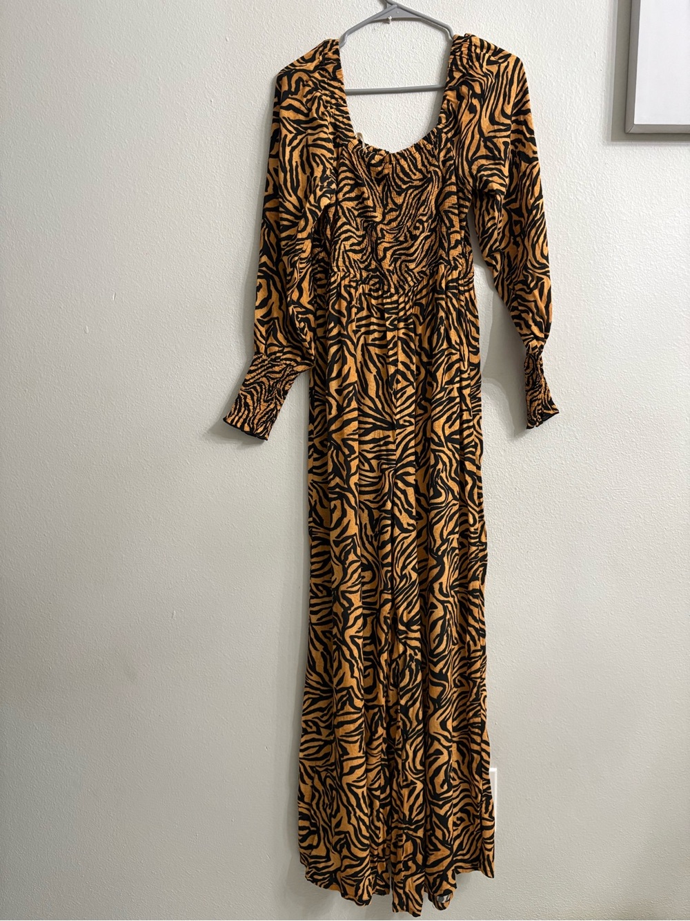 Kachel x Anthropologie Tiger Striped Jumpsuit Sz 8